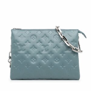 LV Coussin PM Blue Monogram Empreinte