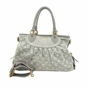 Gray LV Monogram Denim Neo Cabby MM Satchel