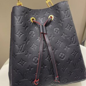 LV Neo Noe Bucket Bag Marine Rouge Empreinte Leather