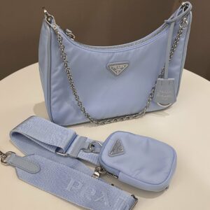 Prada Re-Edition 2005 Nylon Bag Sky Blue Nylon
