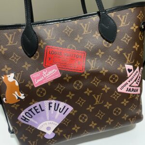 LV Monogram Neverfull MM World Tour Monogram