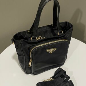Prada Tessuto Shopping Tote Black Nylon