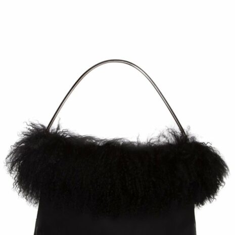 Prada-Black-Fur-Handle-Bag_94182A