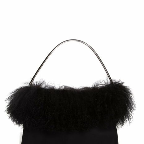 Prada-Black-Fur-Handle-Bag_94182D