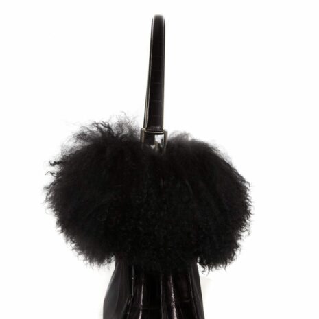 Prada-Black-Fur-Handle-Bag_94182E