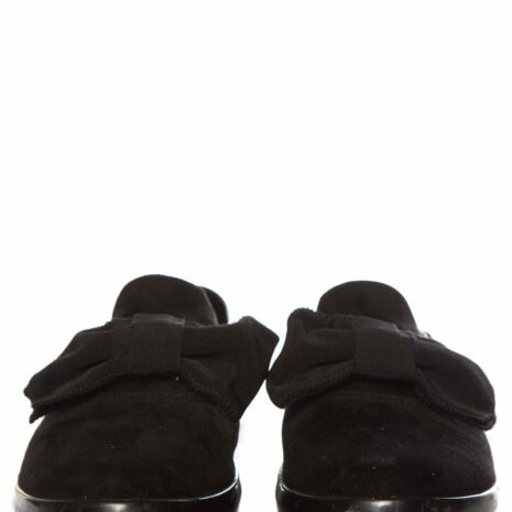 Prada-Black-Microsole-Bow-Detail-Suede-Slip-On-SZ-35.5_77551B