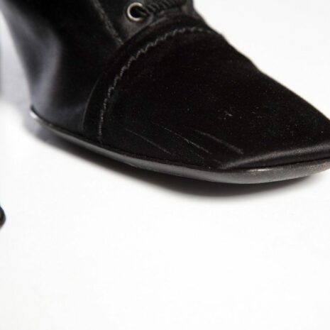 Prada-Black-Satin-Lace-up-Square-Toe-Boots-SZ-39.5_38310D