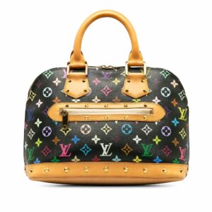 Black LV Monogram Multicolore Alma PM Handbag