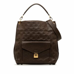 Brown LV Monogram Empreinte Metis Hobo Satchel