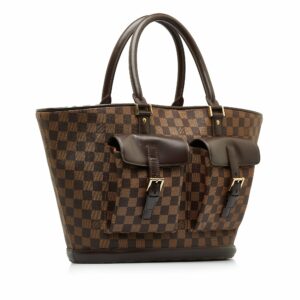 Brown LV Damier Ebene Manosque GM Tote Bag