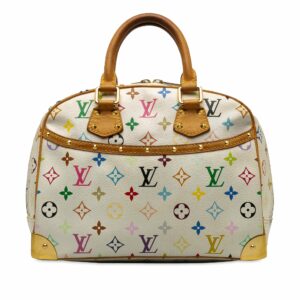 White LV Monogram Multicolore Trouville Handbag