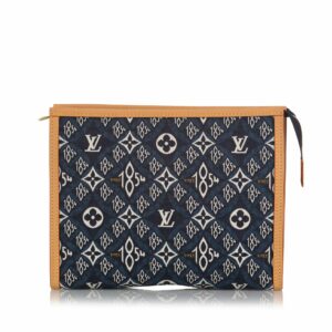 LV Toiletry Pouch 26 Blue Since 1854 Canvas
