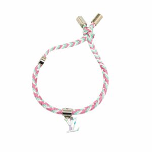 Pink LV Friendship Leather Bracelet