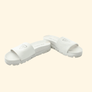 Prada Slide Sandals Leather White