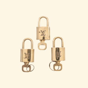 LV Gold Metal Lock&Key