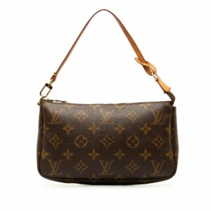 Brown LV Monogram Pochette Accessoires Shoulder Bag