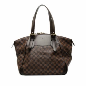 Brown LV Damier Ebene Verona GM Shoulder Bag