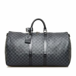 LV Keepall Bandoulière 55 Damier Graphite Canvas