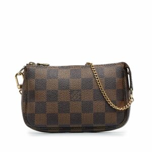 LV Pochette Accessoires Mini Damier Ebene Canvas