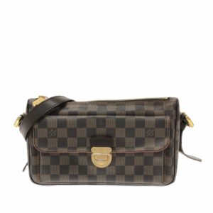 Brown LV Damier Ebene Ravello GM Shoulder Bag