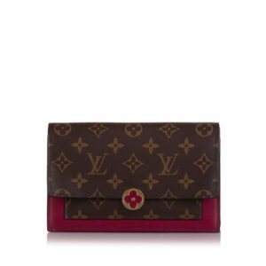 Brown LV Monogram Flore Wallet On Chain