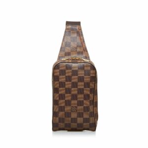 Brown LV Damier Ebene Geronimos Crossbody Bag