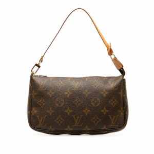 Brown LV Monogram Pochette Accessoires Shoulder Bag