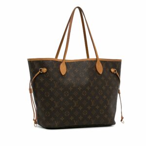 Brown LV Monogram Neverfull MM Tote Bag