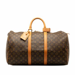 Brown LV Monogram Keepall 50 Travel Bag