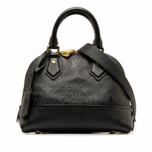 Black LV Monogram Empreinte Neo Alma BB Satchel