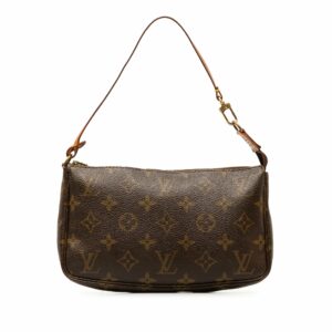 Brown LV Monogram Pochette Accessoires Shoulder Bag