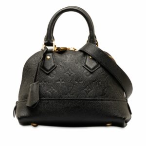 Black LV Monogram Empreinte Neo Alma BB Satchel