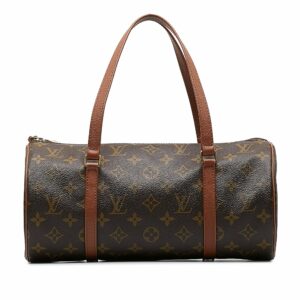 Brown LV Monogram Papillon 30 Handbag