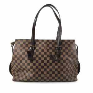 Brown LV Damier Ebene Chelsea Shoulder Bag