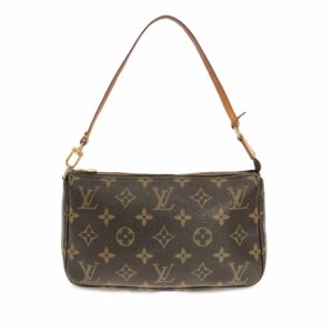 Brown LV Monogram Pochette Accessoires Shoulder Bag
