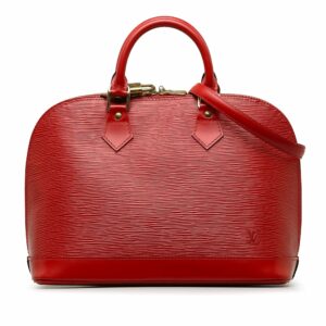 Red LV Epi Alma PM Handbag