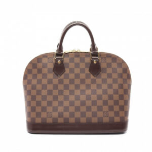 LV fresh Damier Ebene Alma MM Handbag,Brown