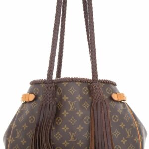 LV Brown Canvas Monogram Revamped Fringe Handbag