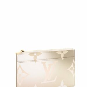 LV Monogram Sunset Khaki Slim Purse Wallet