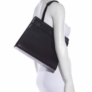 LV fresh Black Epi Leather Riviera Handbag