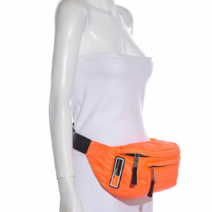 Prada Neon Orange Technical Front Fanny Pack