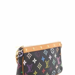 LV X Takasgi Murakami 2003 Multicolor Canvas Monogram Pochette