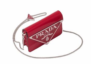 Prada Brushed Leather Shoulder Bag