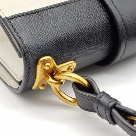 prada-cahier-black-white-leather-shoulder-bag-492264