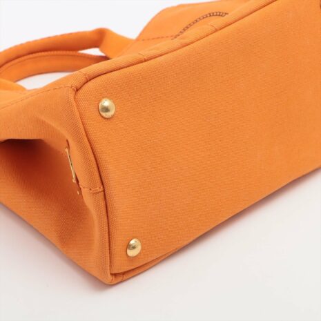 second-hand-prada-prada-cotton-canvas-shopping-bag-orange-small-255714