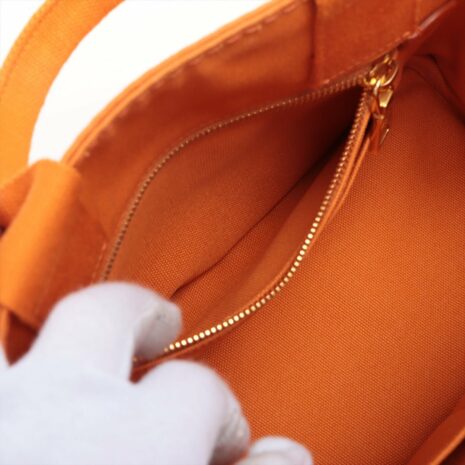 second-hand-prada-prada-cotton-canvas-shopping-bag-orange-small-905251