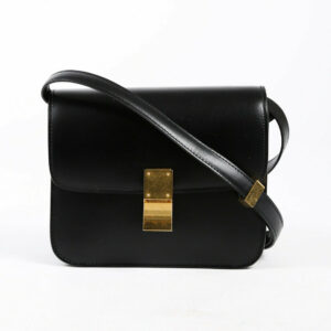 Celine Classic Box Bag Small Black Leather Crossbody