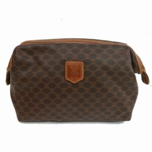 new Celine Cosmetic Pouch Brown Macadam PVC (SHC1-14973)