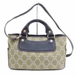 new Celine Hand Bag Olive Canvas (SHC1-14321)
