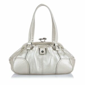 new Celine White Ivory Others Leather Shoulder Bag France